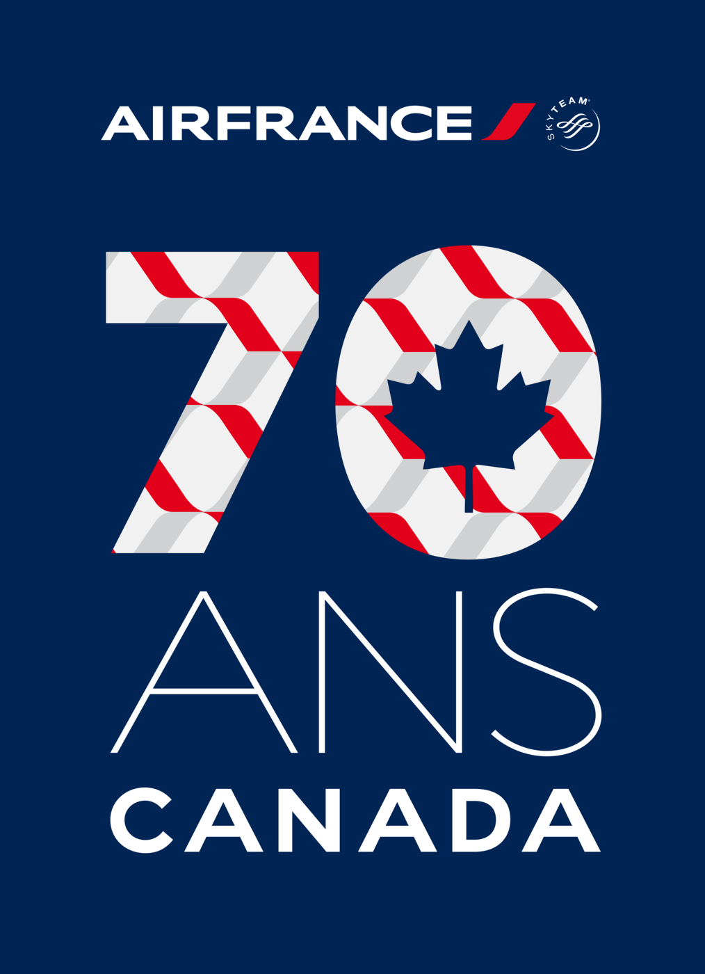 Air France fête ses 70 ans au Canada! - Logo 70 Ans Fr