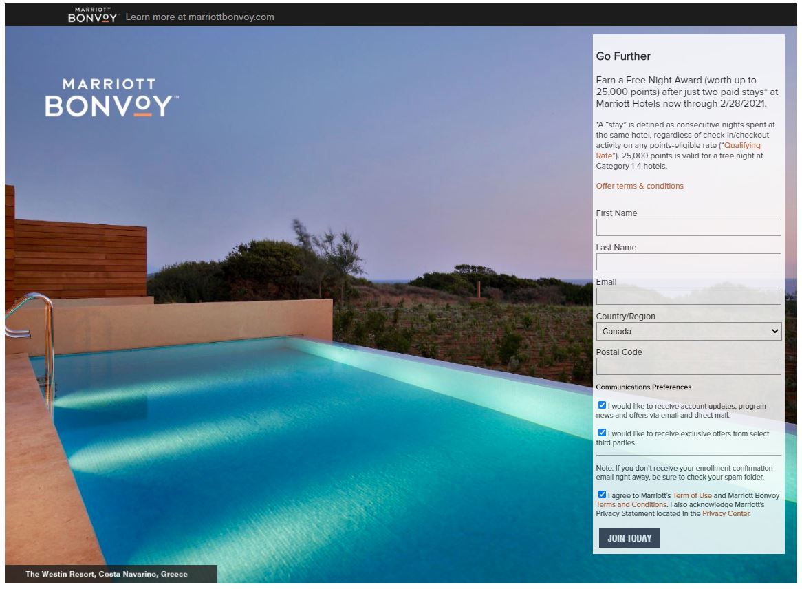 Marriott Bonvoy Earn A Free Night After Two Stays Milesopedia