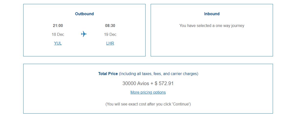 50% Discount On Award Tickets With British Airways! - Yul Lhr Business