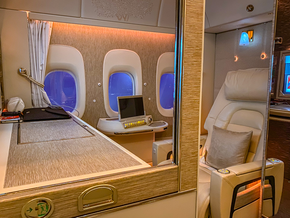 emirates nouvelle première classe – 2ème vol – détails suite 16