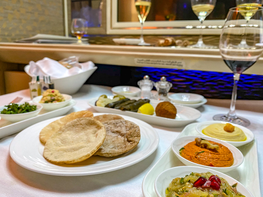 emirates nouvelle première classe – diner 115