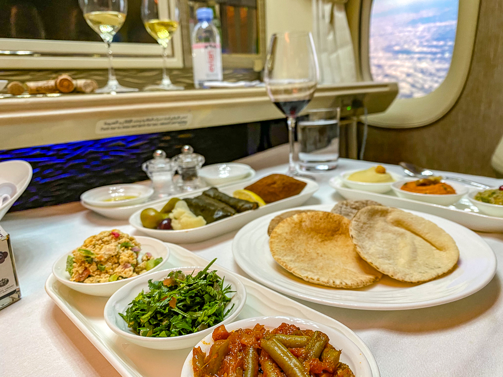 emirates nouvelle première classe – diner 116