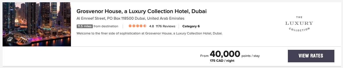 Review&nbsp;: Grosvenor House, a Luxury Collection Hotel, Dubai | Marriott Bonvoy - Rate Grosvernor House