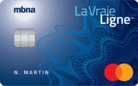 Carte de crédit Mastercard La Vraie Ligne MBNA