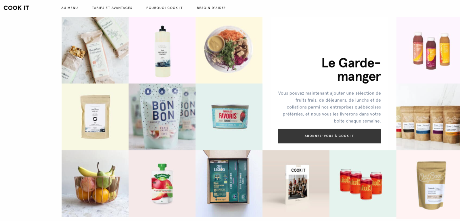 Avis: Les Services de livraison de Plats Prêts À Cuisiner Cook It et Marché Goodfood - Cook It Garde Manger