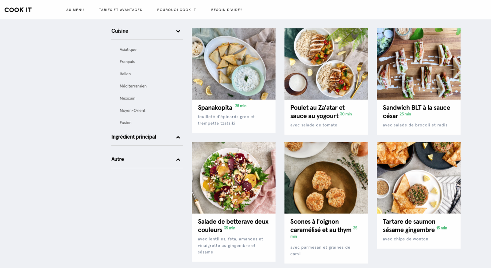 Avis: Les Services de livraison de Plats Prêts À Cuisiner Cook It et Marché Goodfood - Cook It Recettes