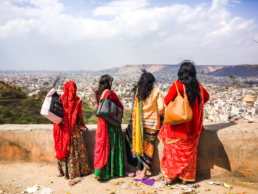 Femmes Indiennes A Jaipur