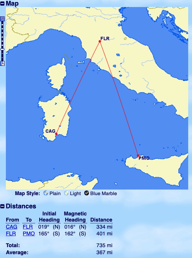 Air Dolomiti Itinerary