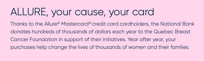 Allure Breast Cancer Foundation Card