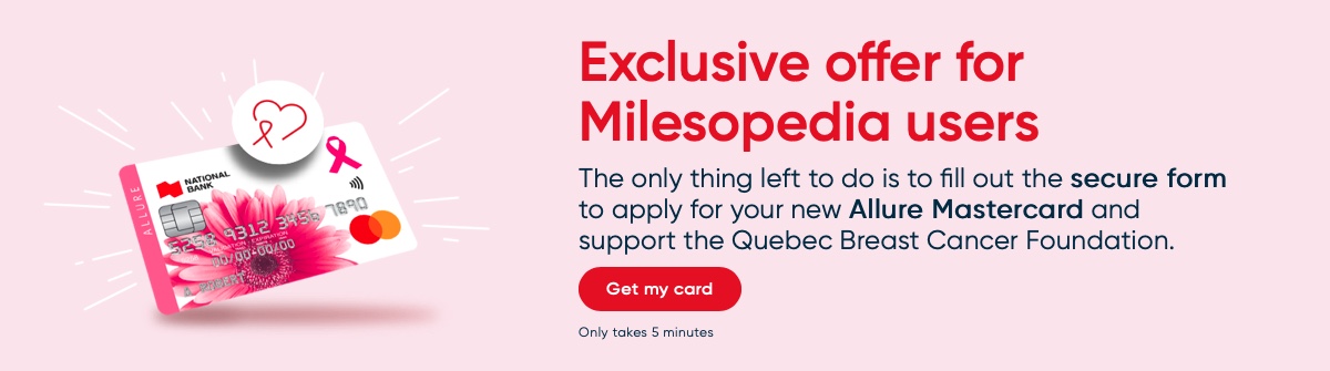 An NBC Credit Card To Support The Quebec Breast Cancer Foundation - Exclusive Allure NBC Offer