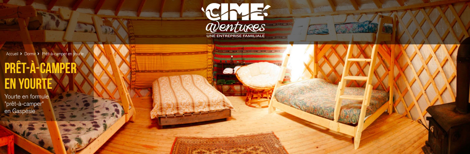 Canada: unusual accommodations in Quebec - Yourte Cime Aventures