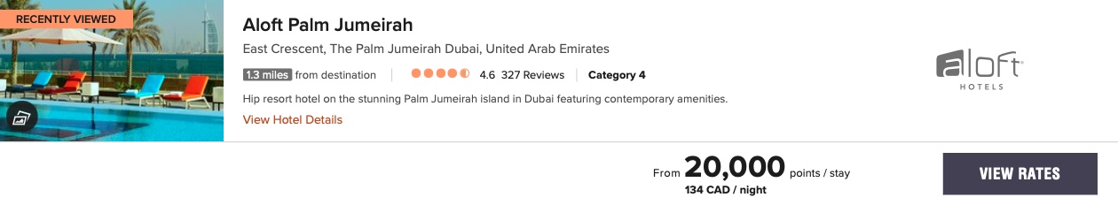 Review&nbsp;: Aloft Palm Jumeirah Dubai | Marriott Bonvoy - Aloft Palm Booking