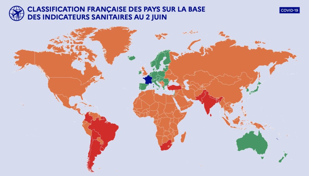 Classification Francaise Des Pays Covid Entree