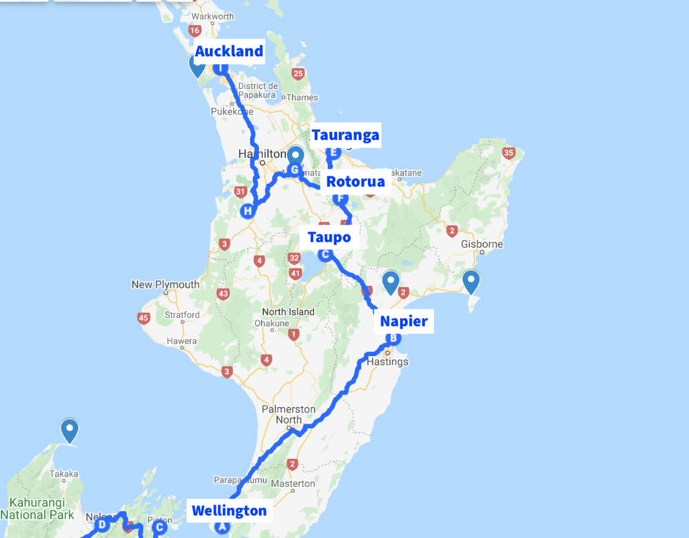 Family trip to New Zealand: Taupo to Auckland - Itinéraire Île Du Nord Nouvelle Zélande