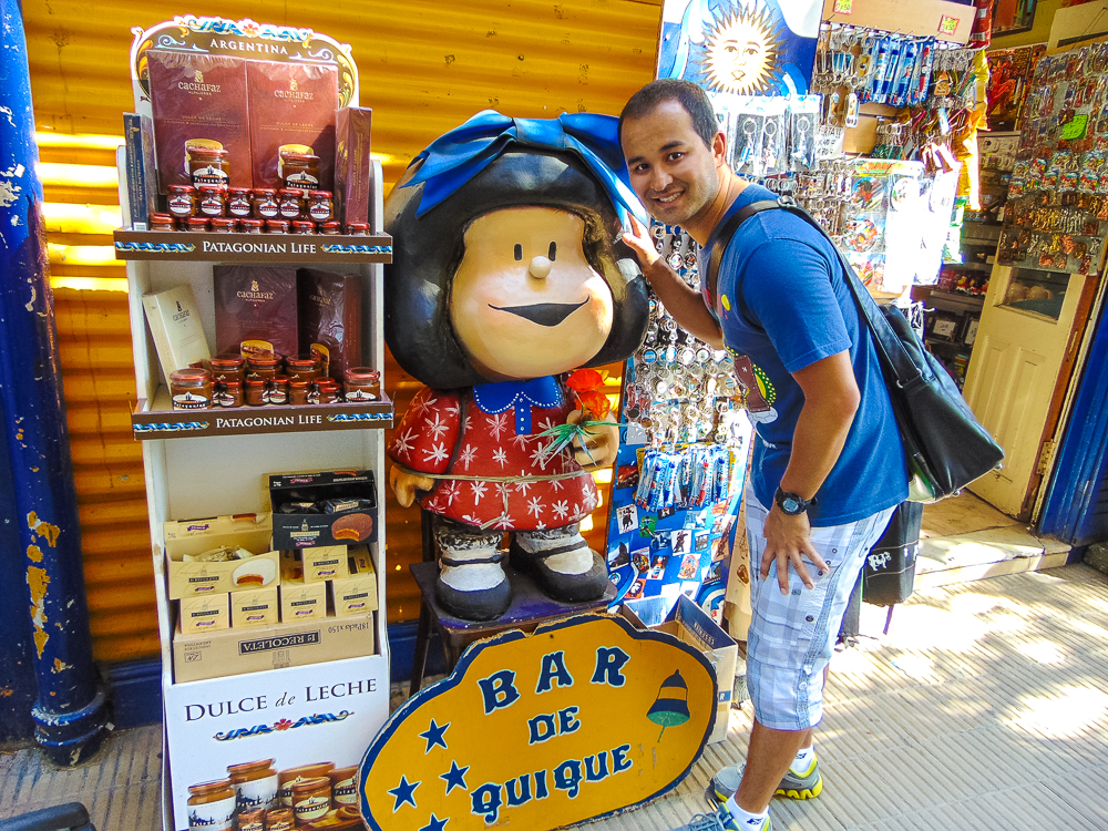 La Boca On retrouve Mafalda et le dulce de leche partout en ville