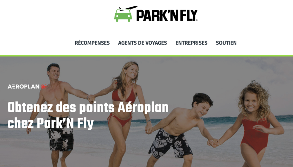 ParkN Fly et Aeroplan