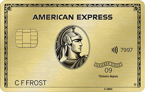 carte or avec primes american express