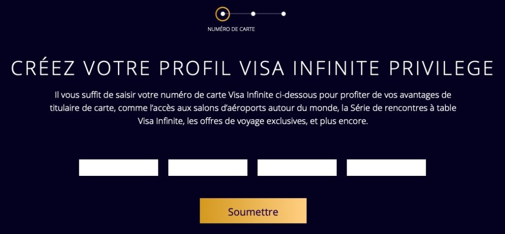 creer profil visa infinite privilege fr
