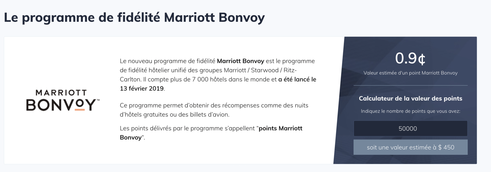 Marriott Bonvoy&nbsp;: Comment économiser en payant en argent dans les hôtels Marriott Bonvoy&nbsp;: tarifs spéciaux et autres astuces - Calculateur Marriott K
