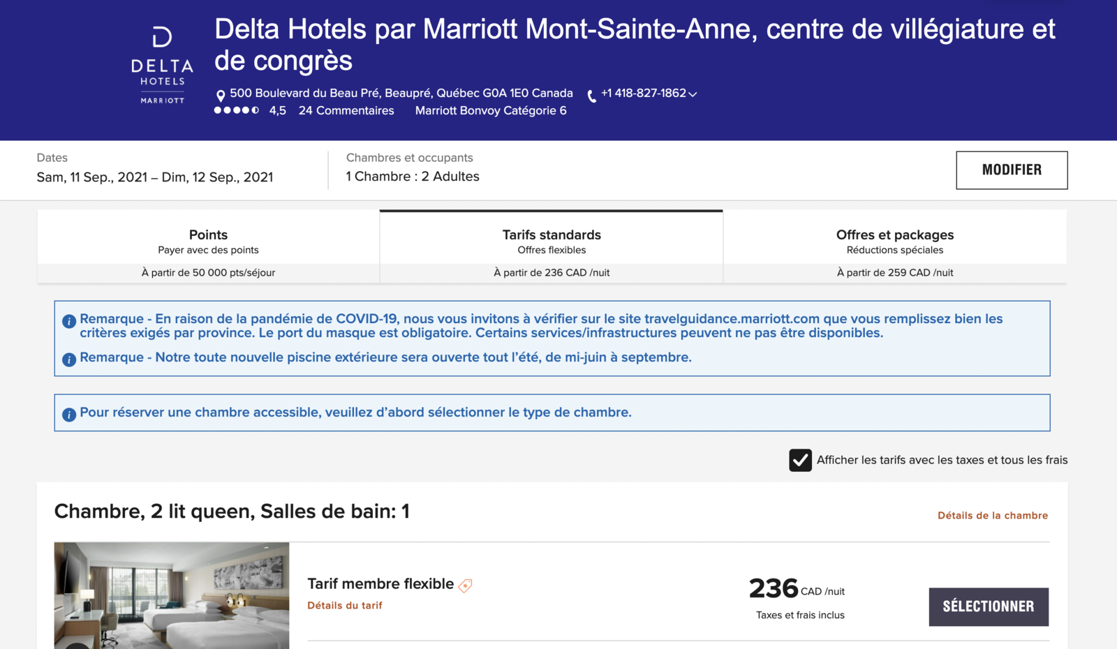 Marriott Bonvoy&nbsp;: Comment économiser en payant en argent dans les hôtels Marriott Bonvoy&nbsp;: tarifs spéciaux et autres astuces - MSA points
