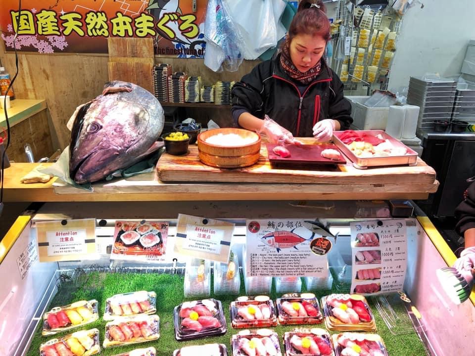 Vieux marché de poisson de Tsukiji
