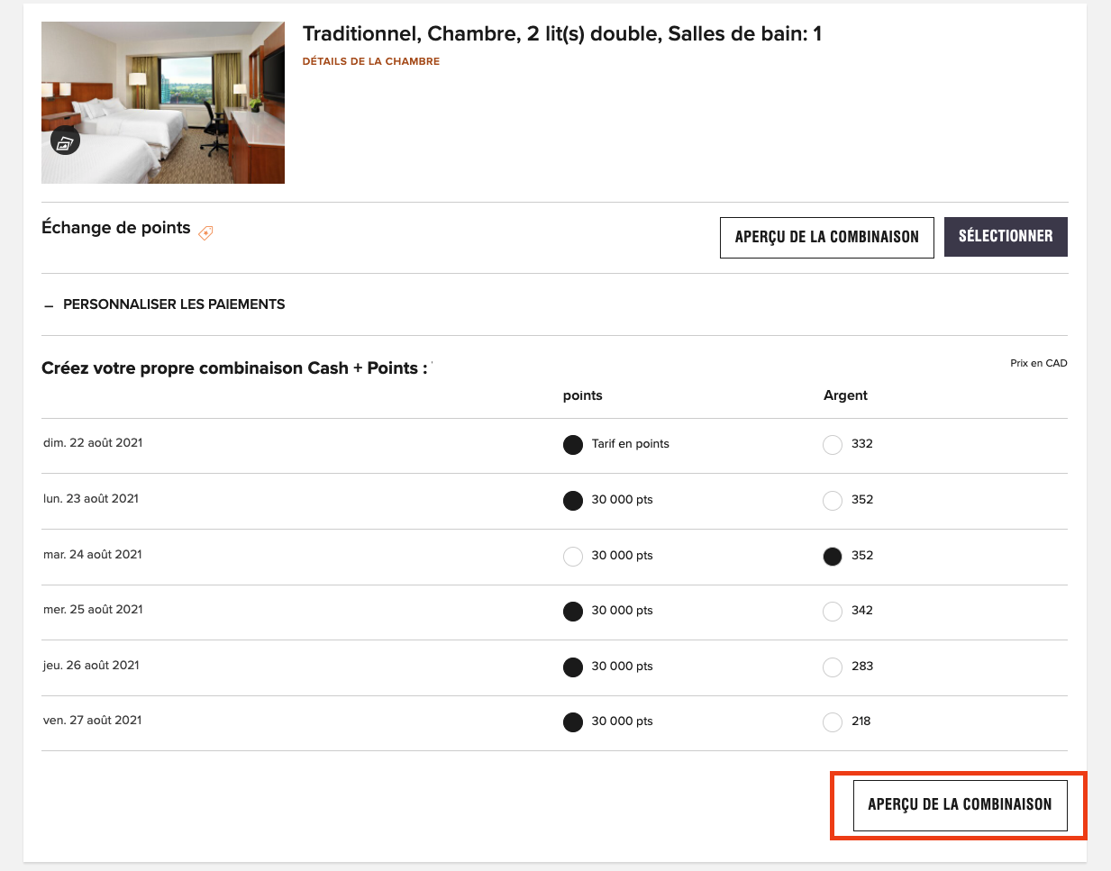 Marriott Bonvoy&nbsp;: Comment économiser en payant en argent dans les hôtels Marriott Bonvoy&nbsp;: tarifs spéciaux et autres astuces - Westin Calgary Apercu