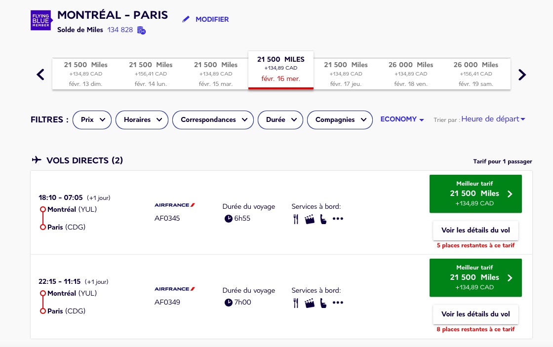 Tout ce que vous devez savoir sur le programme Flying Blue d’Air France KLM - af flying blue yul cdg eco fr