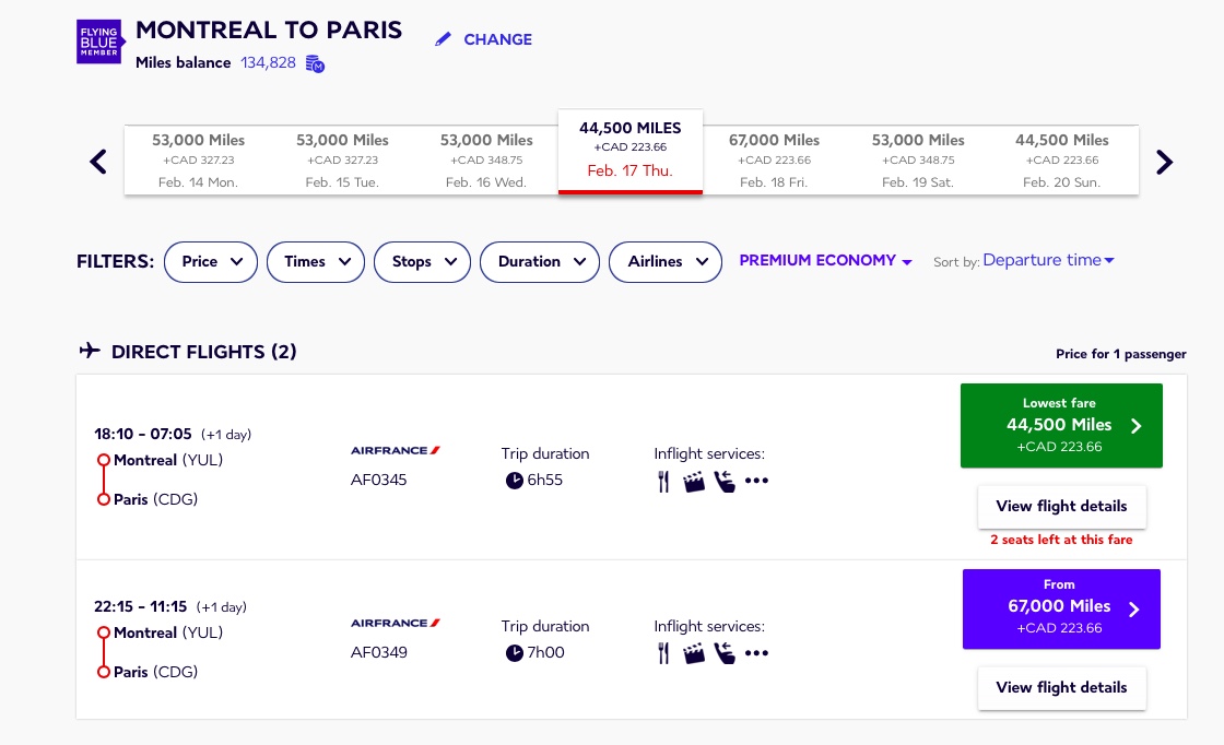 All you need to know about the Air France KLM Flying Blue program - af flying blue yul cdg peco fr