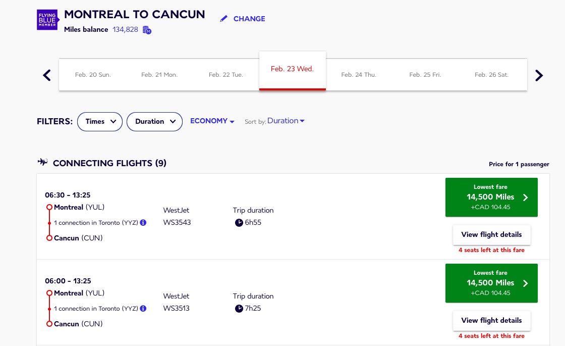 All you need to know about the Air France KLM Flying Blue program - af flying blue yul cun westjet en