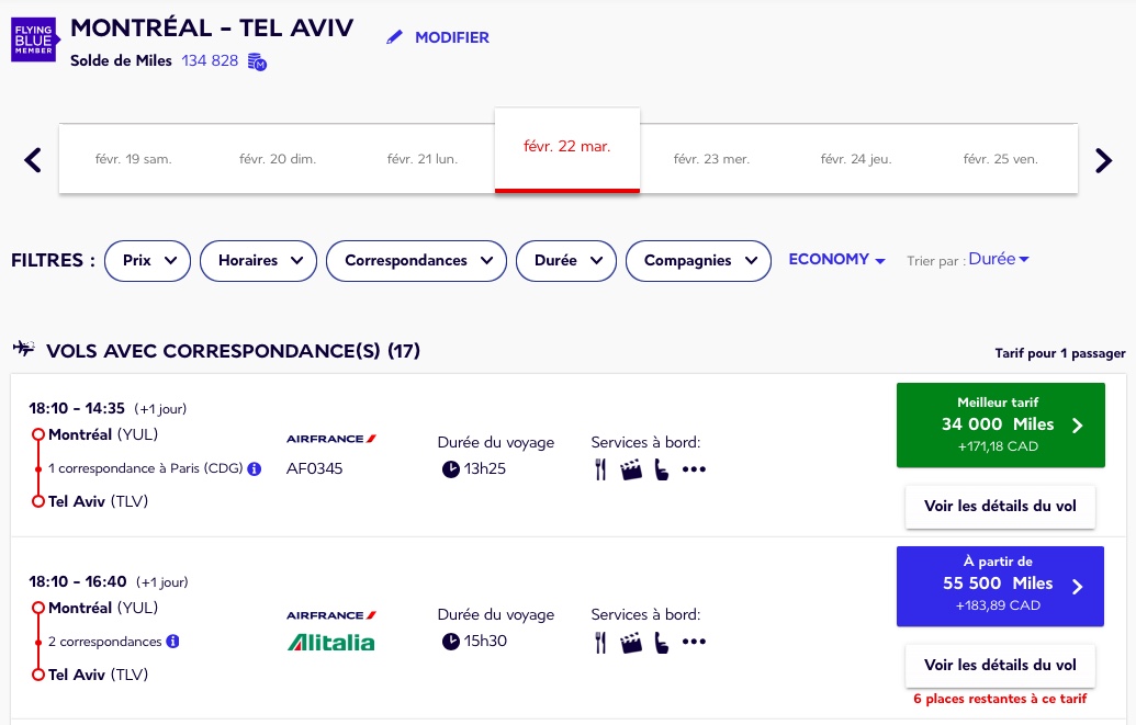 Tout ce que vous devez savoir sur le programme Flying Blue d’Air France KLM - af flying blue yul tlv air france fr