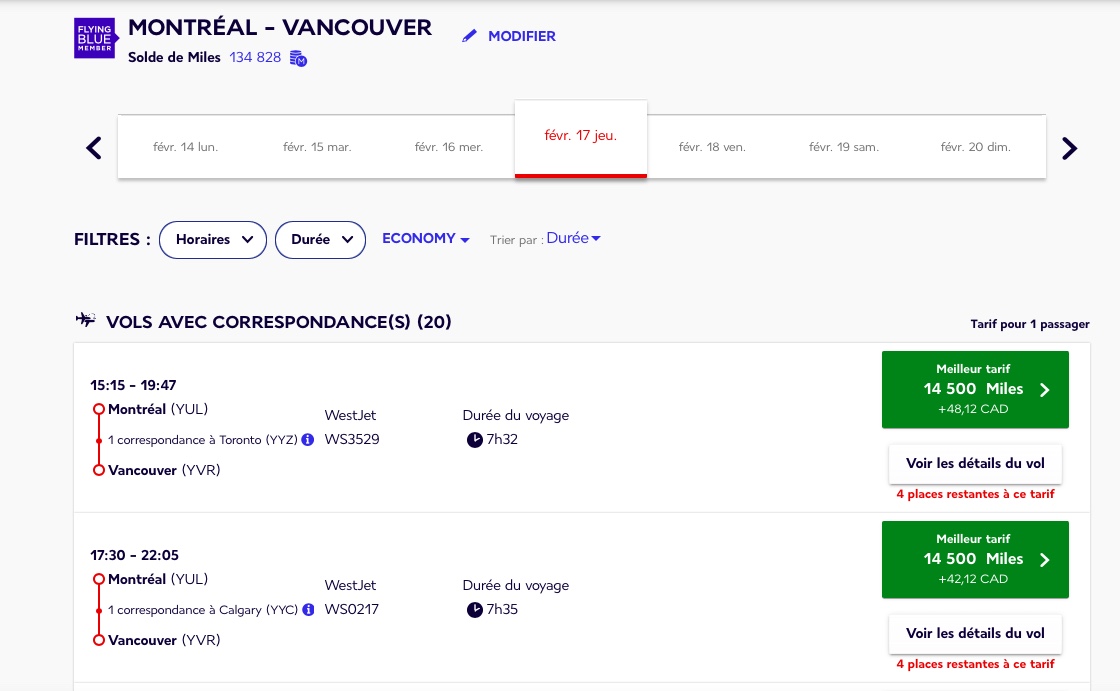 Tout ce que vous devez savoir sur le programme Flying Blue d’Air France KLM - af flying blue yul yvr westjet fr