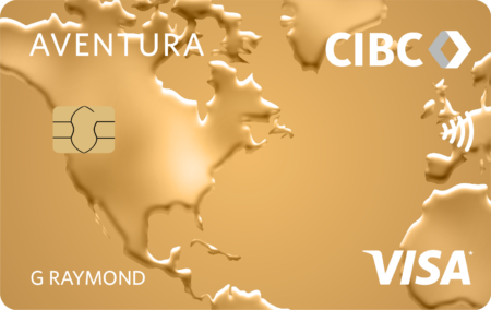 CIBC Aventura Visa gold front fr