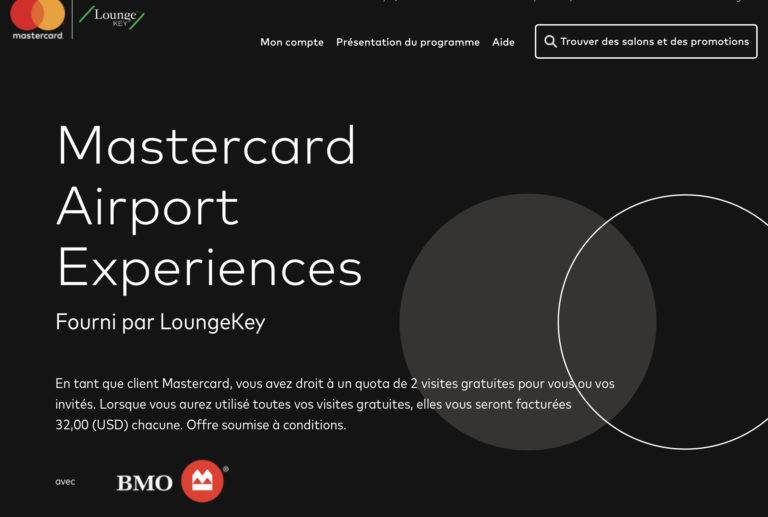 bmo mastercard airport ounge info