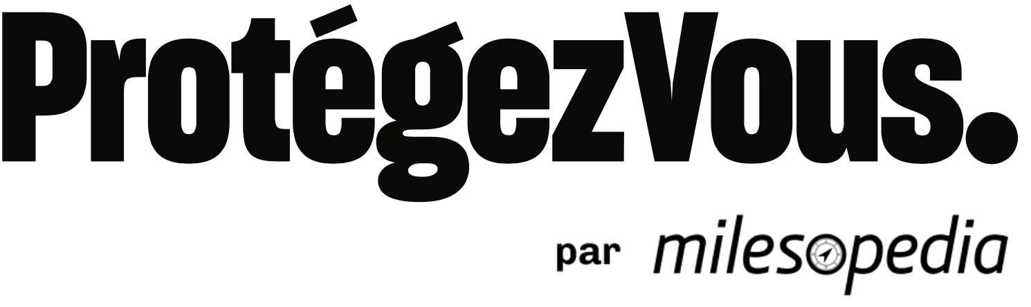 Comparateur de Cartes de Crédit&nbsp;: Partenariat entre Milesopedia et Protégez-Vous - protegez vous par milesopedia logo