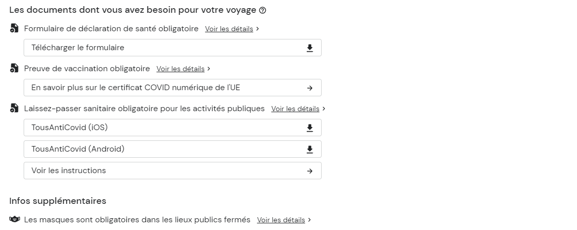 Découvrez le portail Air Canada - Prêts à Voyager - Liste documents FRA