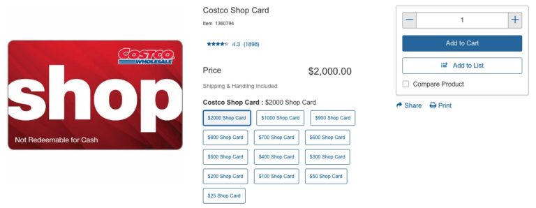 Best Credit Card For Costco