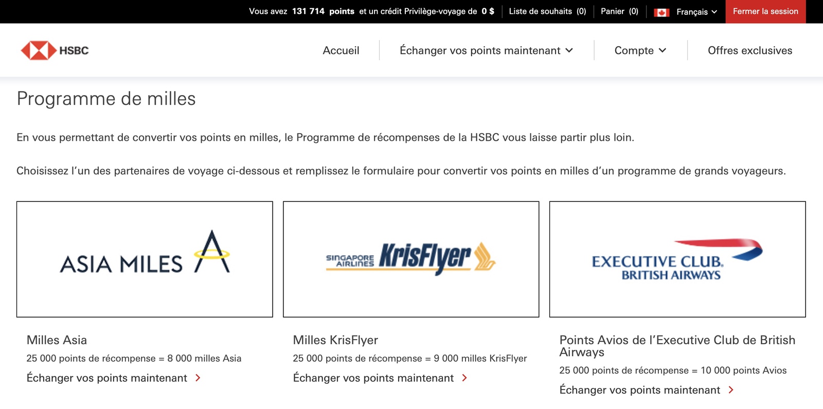 Comment voyager en Première Classe sur Singapore Airlines avec les points HSBC? - utiliser miles hsbc fr