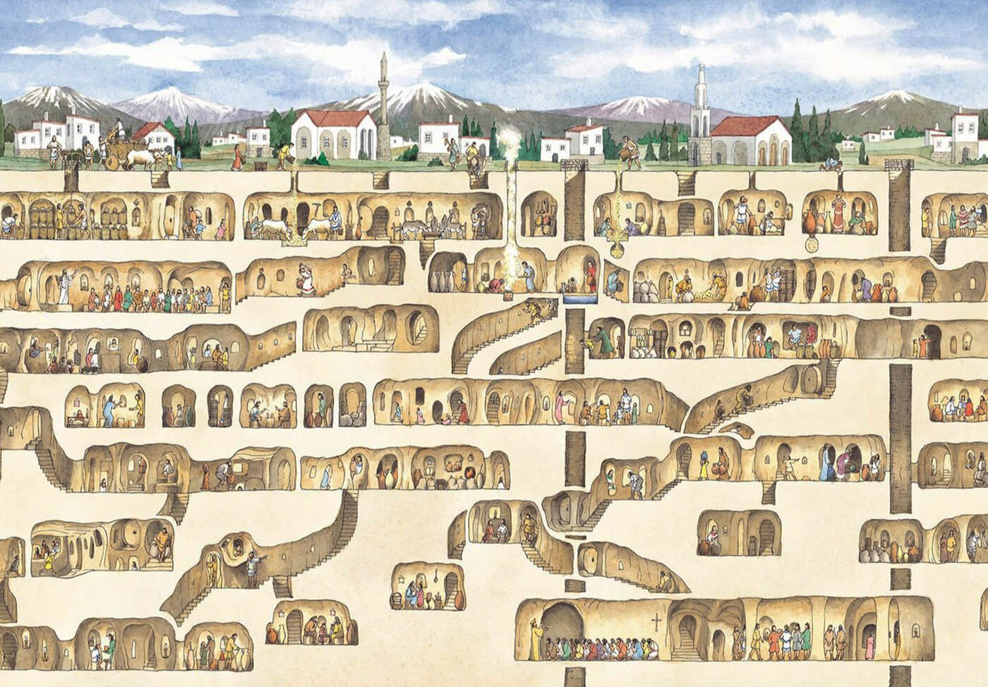 Turquie&nbsp;: Guide de voyage en Cappadoce (+ Montgolfières) - Derinkuyu
