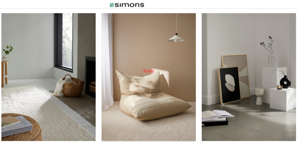 Simons boutique en ligne