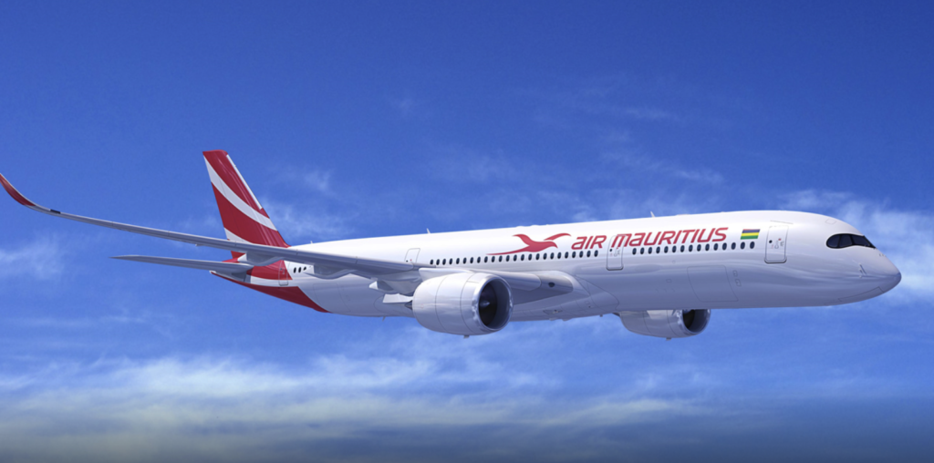 air Mauritius dans les airs