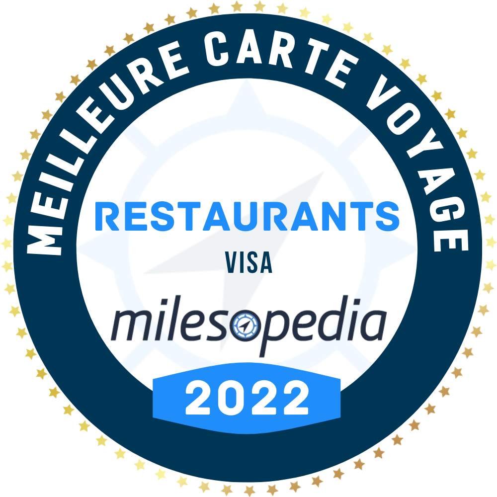 Meilleure carte credit Voyage Restaurants Visa