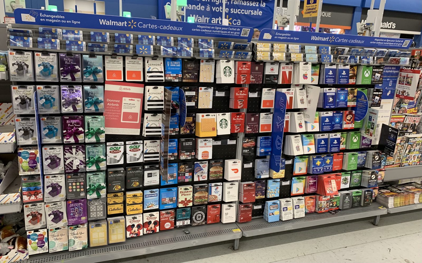 Unlock a Credit Card Bonus: Best Tips for 2026 - Walmart gift card display