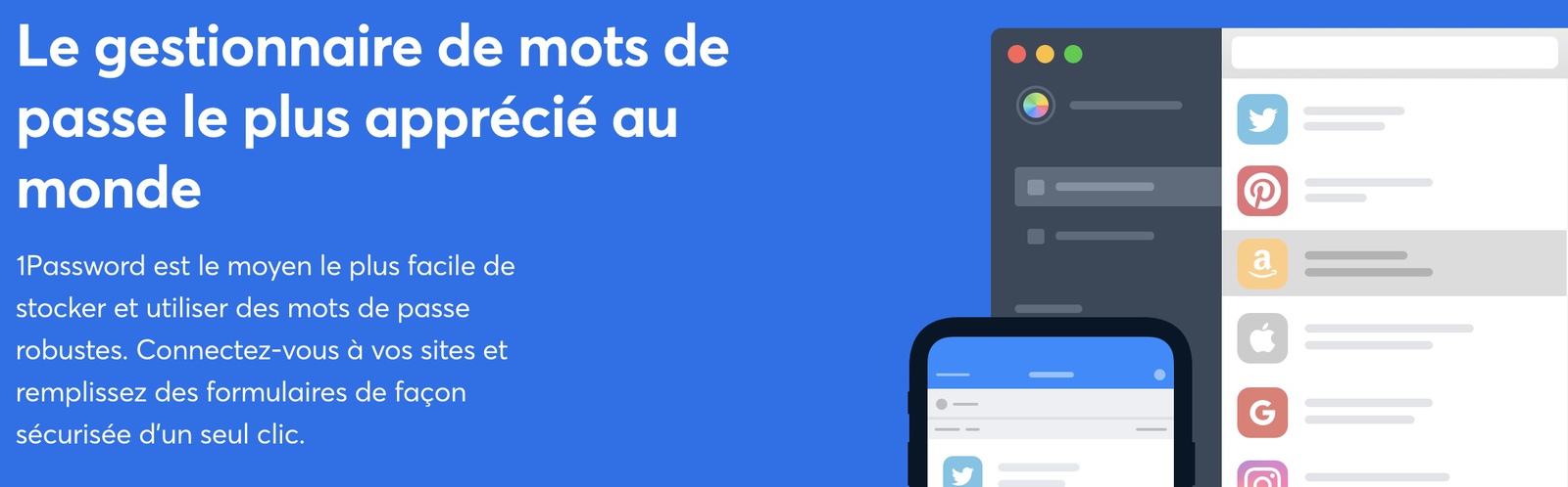 1Password&nbsp;: Gestion des mots de passe (voyages, cartes de crédit et plus) - password demo