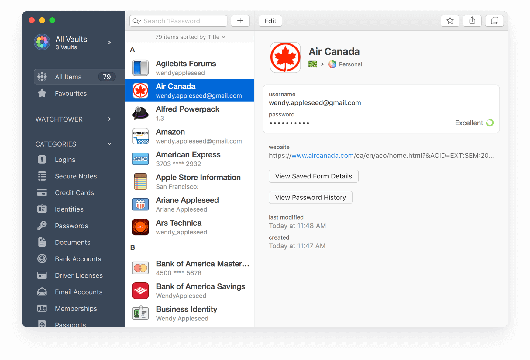 1Password: Password management (travel, credit cards and more) - password general