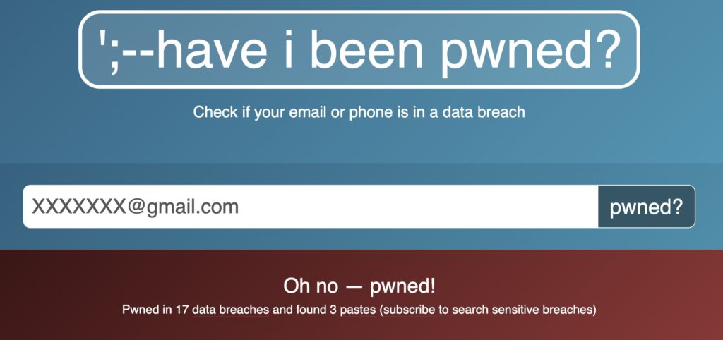 password have i been pwned