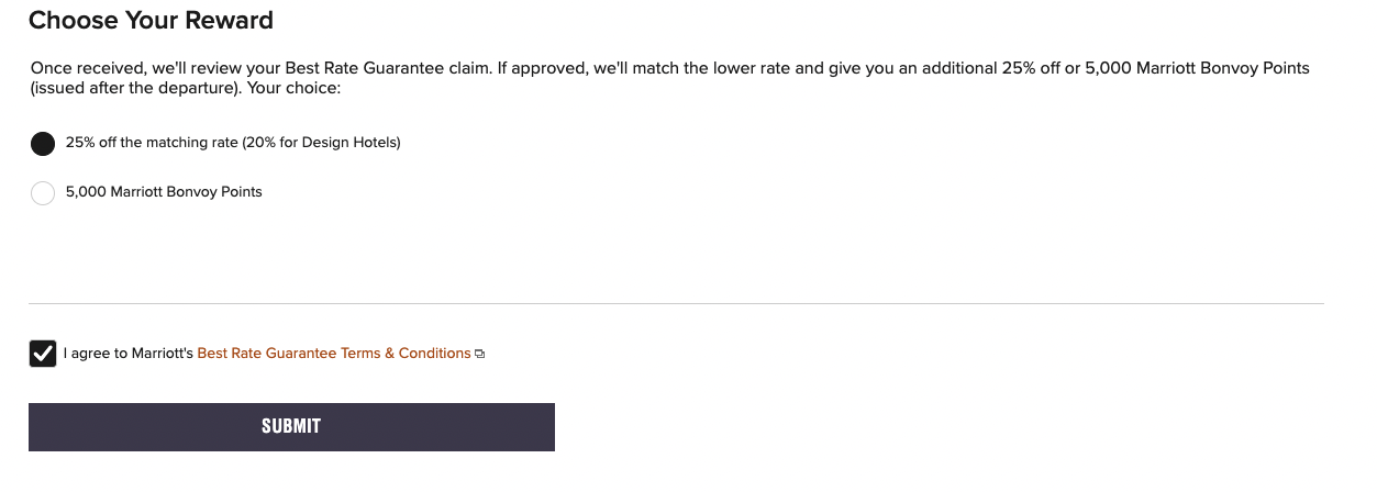 Marriott Bonvoy: How to Use the Best Price Guarantee to Save Money - Choice of BRG awards