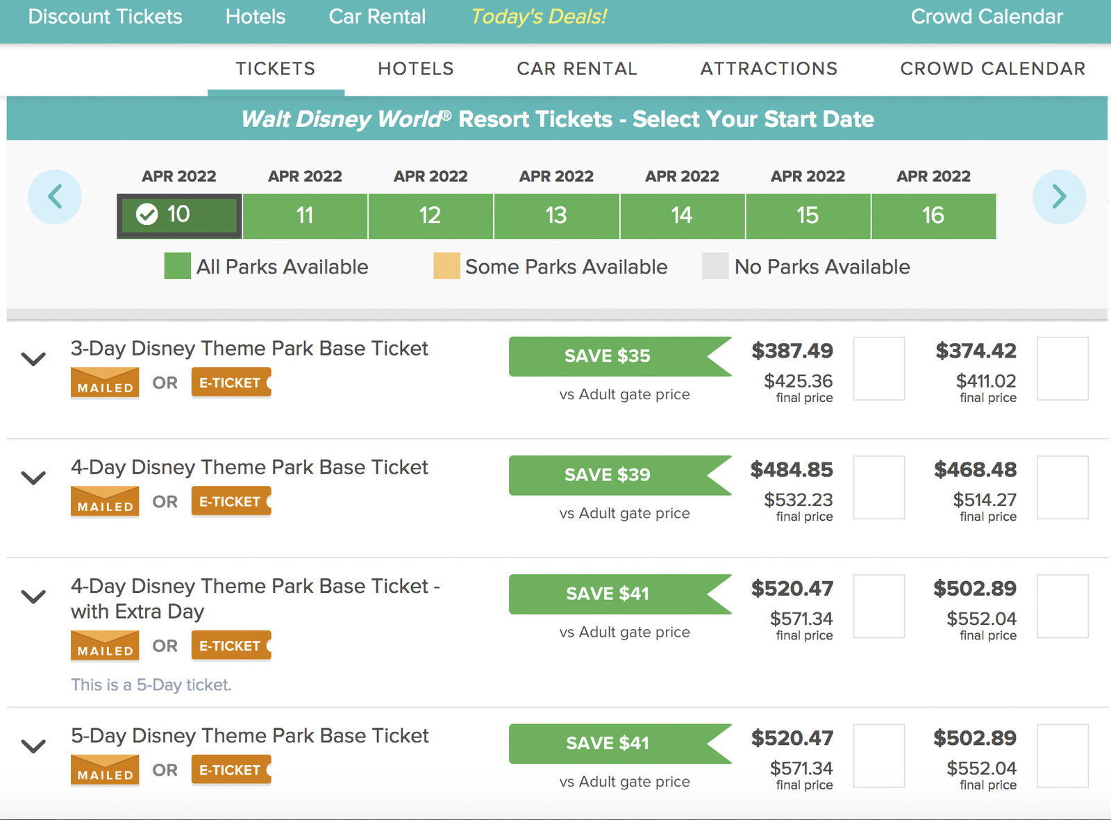 Undercover Tourist: US Theme Park Tickets at reduced prices - Plateforme Undercover Tourist Disney World