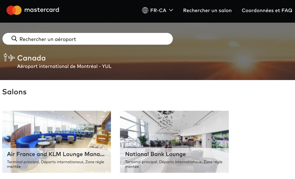 Mastercard s’associe à DragonPass pour les accès aux salons d’aéroports - Accès YUL avec DragonPass