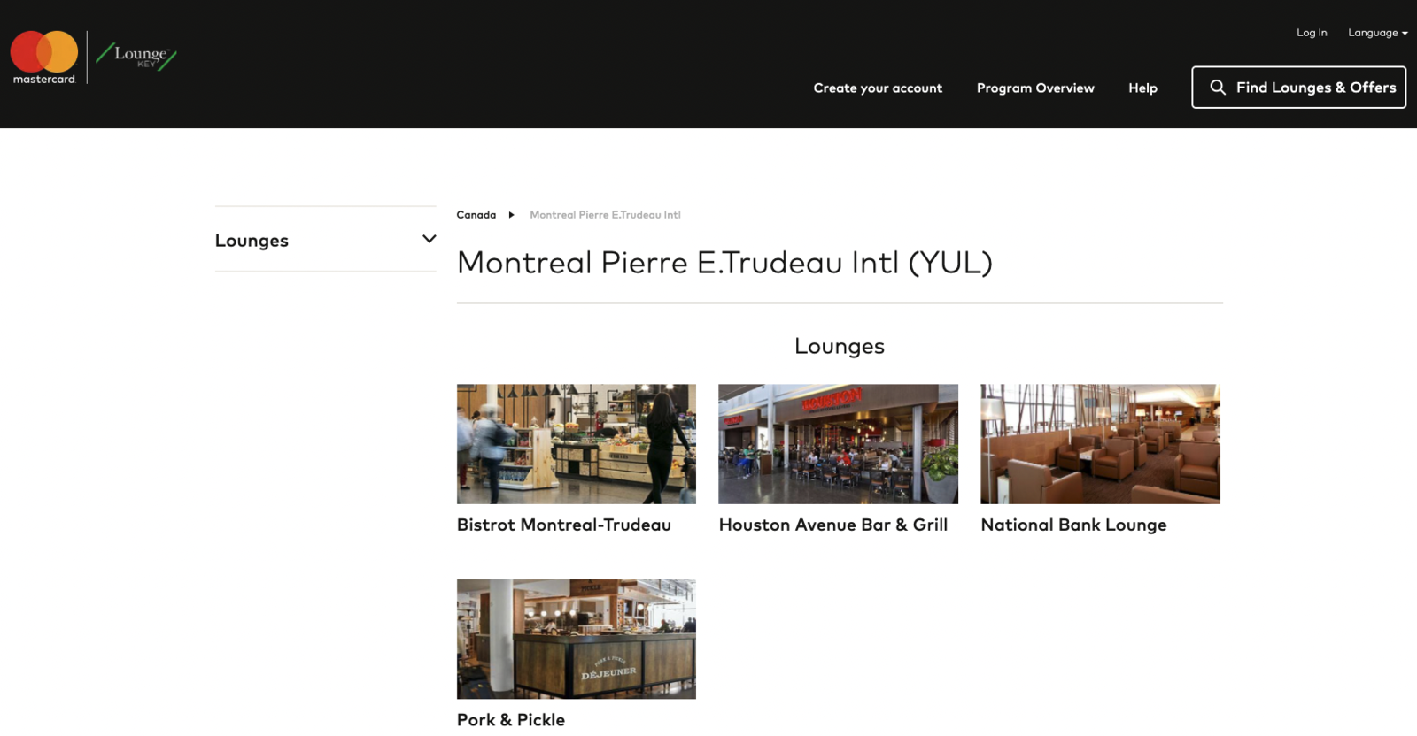 Mastercard s&rsquo;associe &agrave; DragonPass pour les acc&egrave;s aux salons d&rsquo;a&eacute;roports - Accès YUL avec LoungeKey