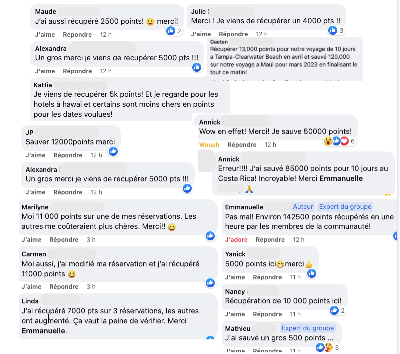 Commentaires groupe